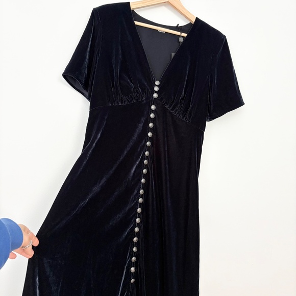 The kooples velvet midi dress - Picture 4 of 7